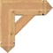 Ekena Millwork Traditional Arts and Crafts Smooth Bracket w/ Offset Brace, Western Red Cedar, 7 1/2"W x 20"D x 20"H BKT0806X20X20TRA03SWR - alternate 4
